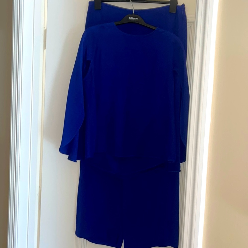 ARMANI COLLEZIONI  blue Purple two-piece outfit